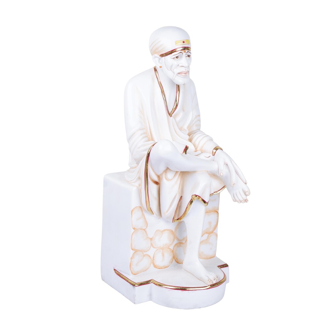 Pure Makrana Cultured Marble Sai Baba Statue 10