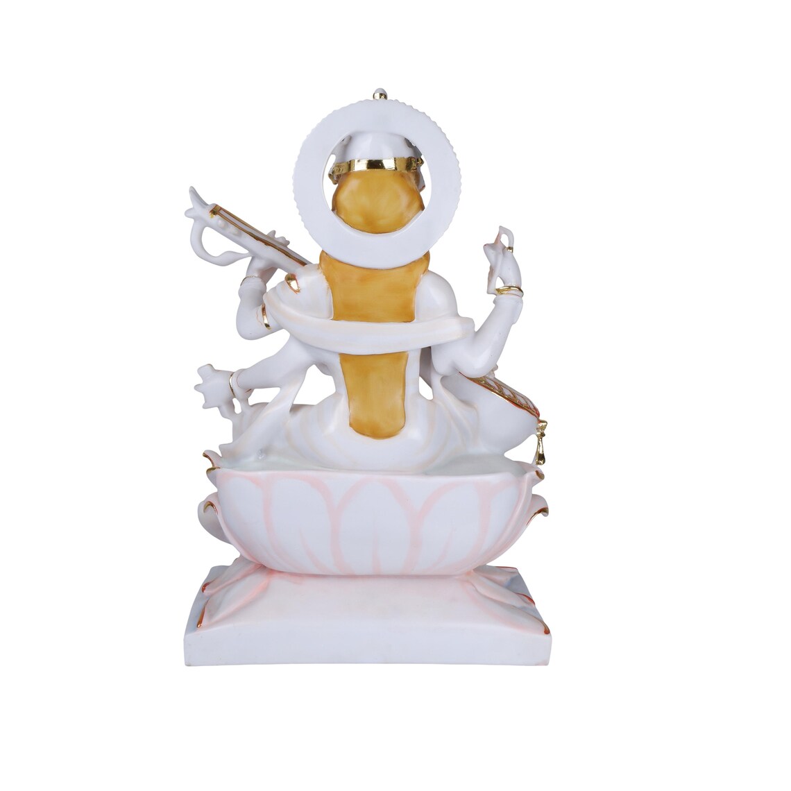 Pure Makrana Cultured Marble Saraswati Statue 23 Inch 5