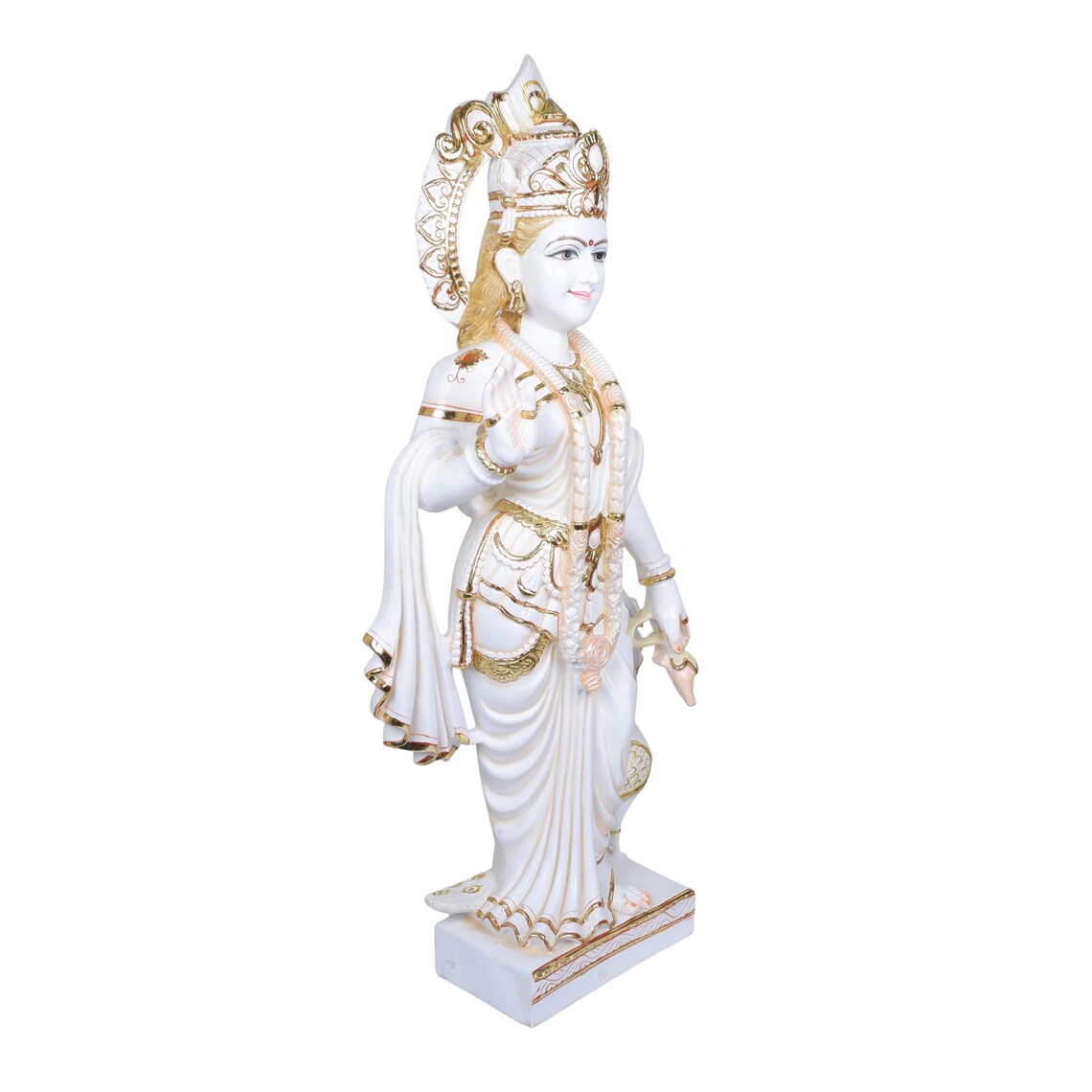 Pure Makrana Cultured Marble Radha Krishna Statue 38 Inch 8