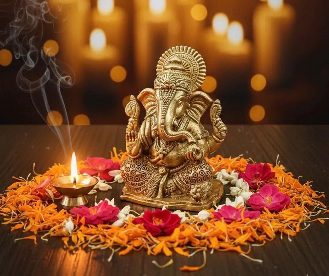 Brass Ganesha 4 Inch 3