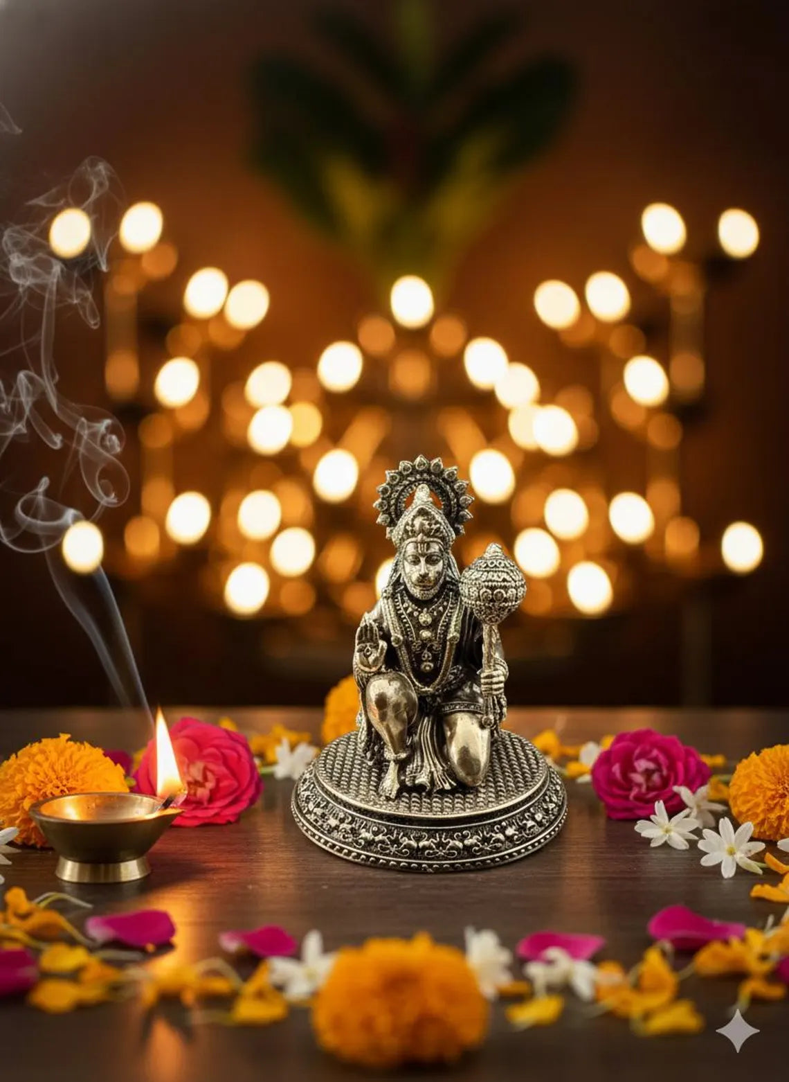 Brass Hanuman 3.5 Inch 4