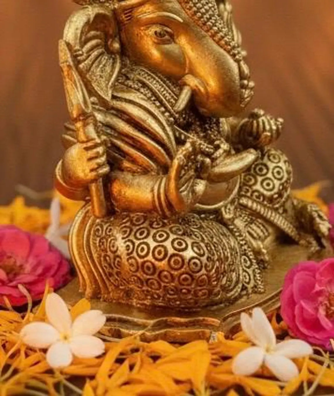 Brass Ganesha 4 Inch 5