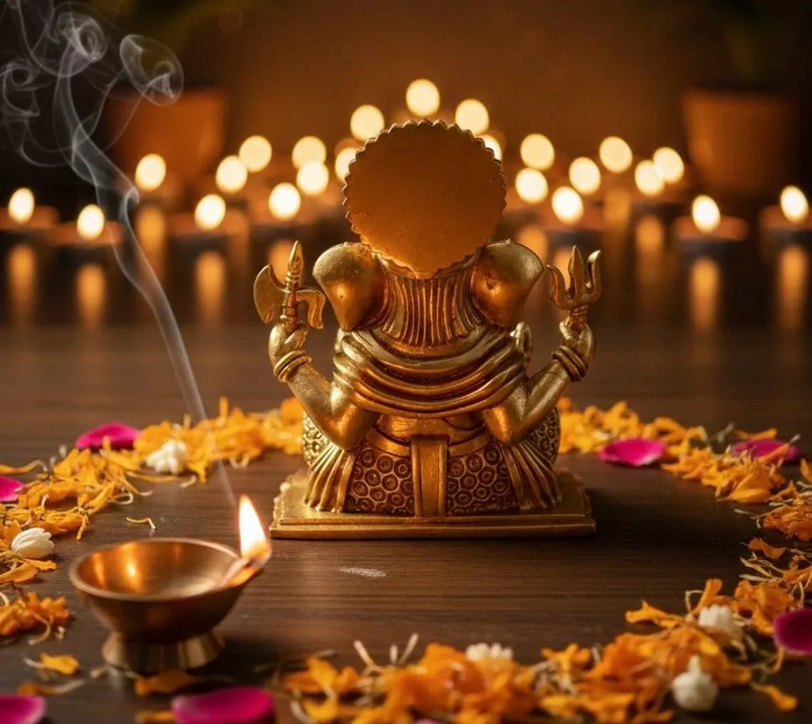 Brass Ganesha 4 Inch 6