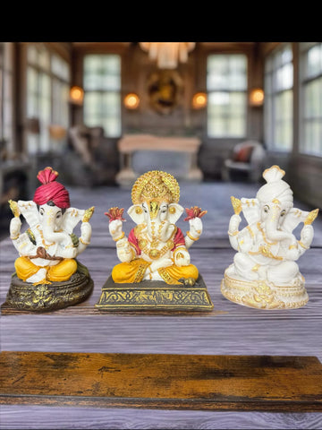 Resin Ganesha 6 Inch 1