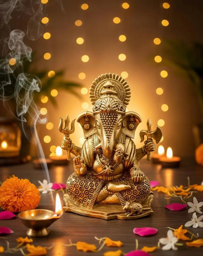 Brass Ganesha 4 Inch 1