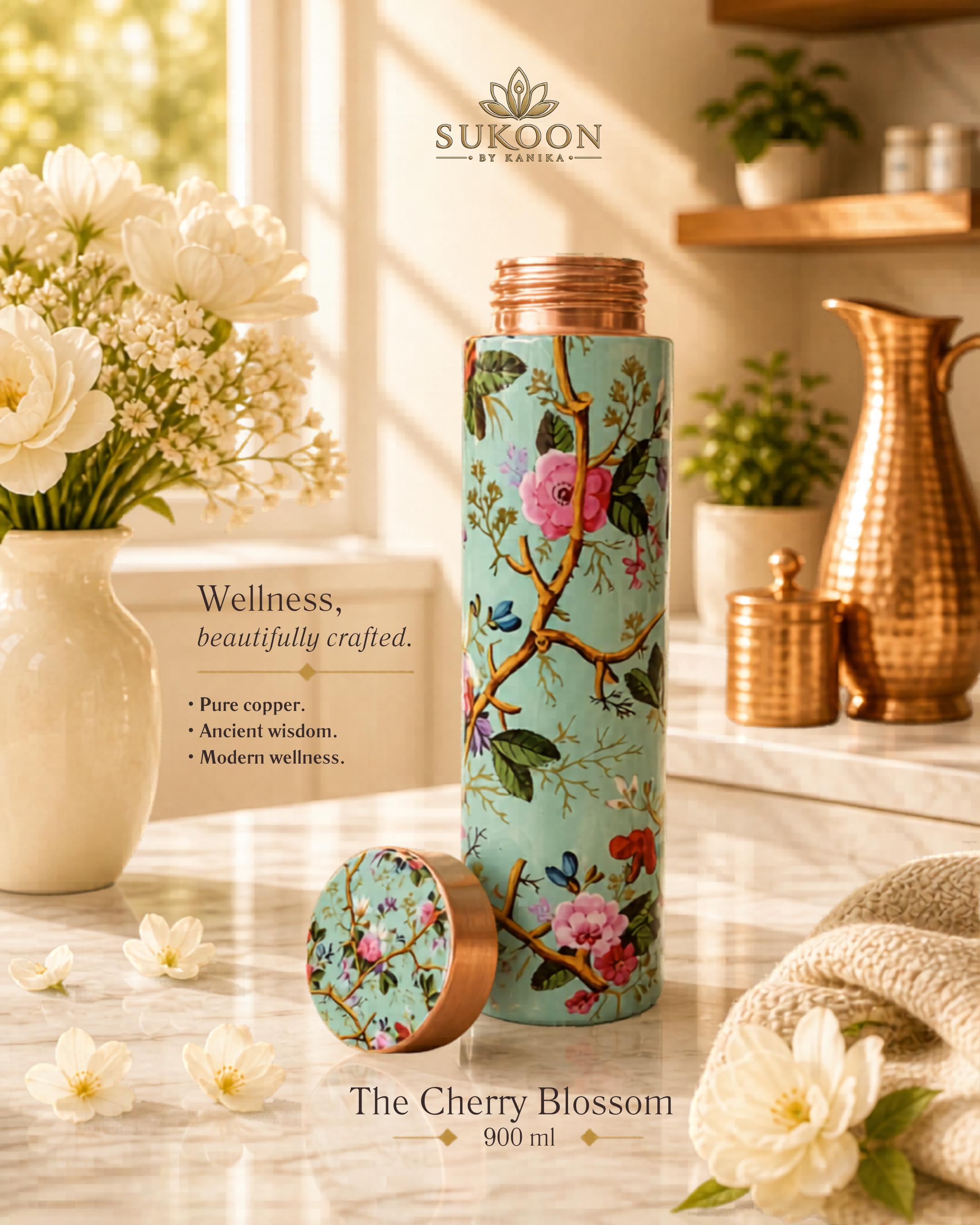 Ayurvedic Copper Water Bottle 900ml 1