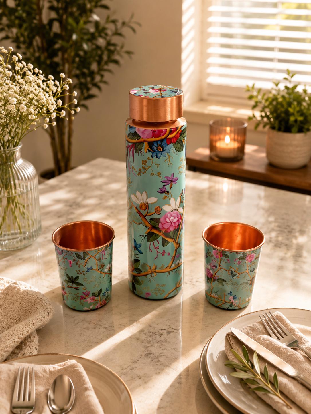 Ayurvedic Copper Water Bottle 900ml 5