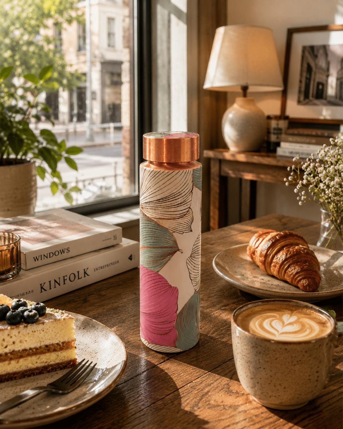 Copper Water Bottle 900ml 3